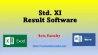 Std XI Result software-Arts Faculty