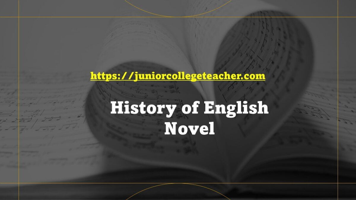 History of English Novel