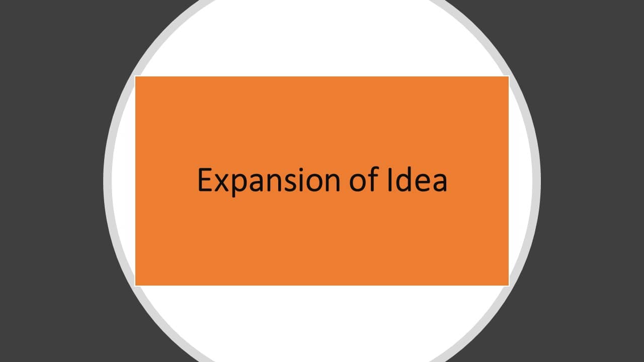 Expansion of Idea