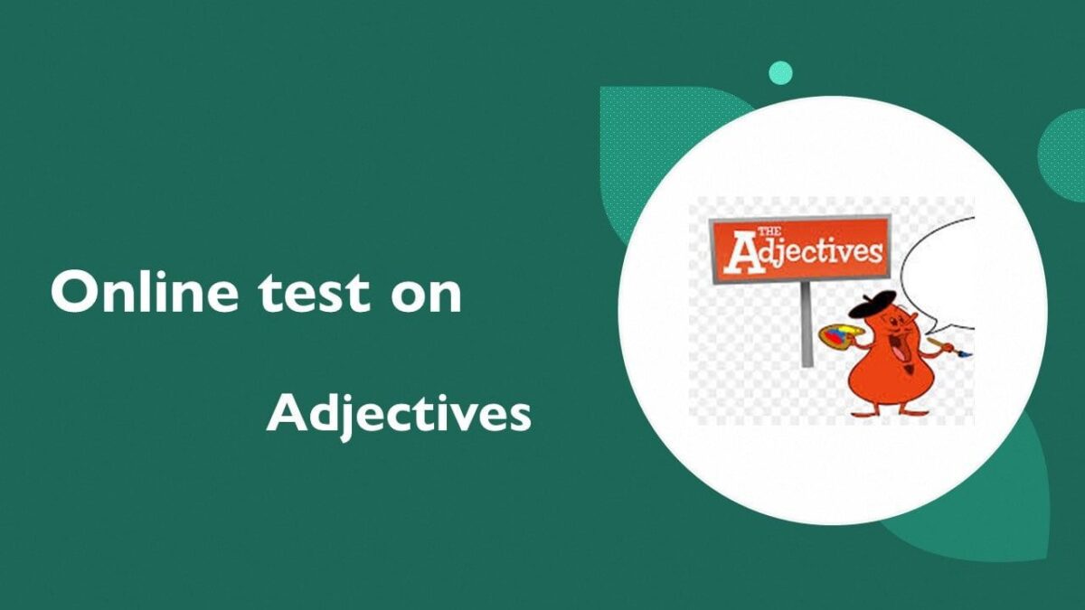 Online test on Adjectives