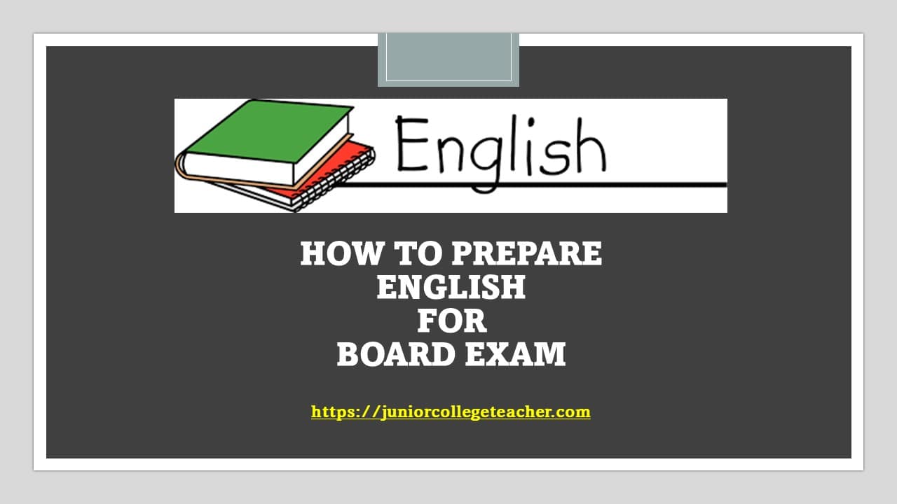 How to prepare English for Board Exam