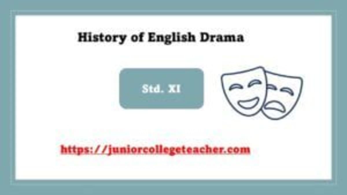 History of English Drama
