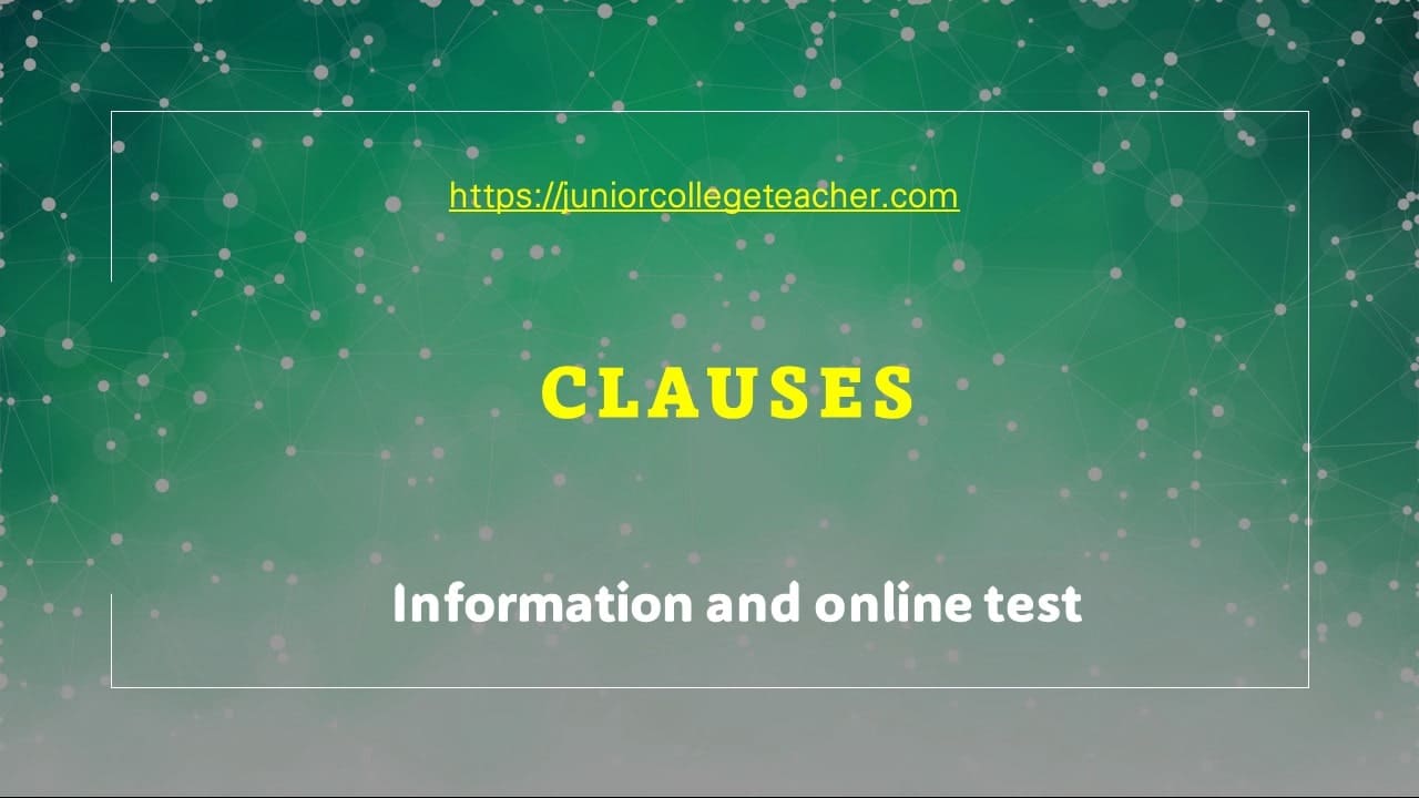 Clauses