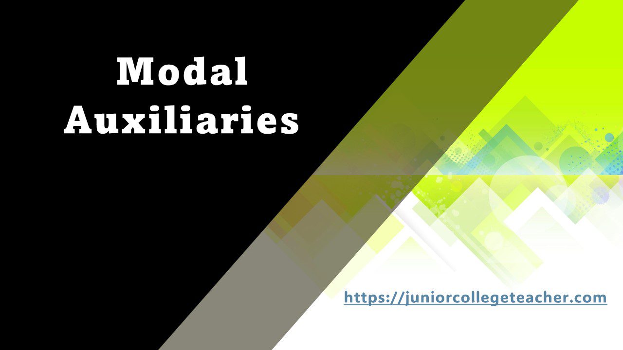 Modal Auxiliaries