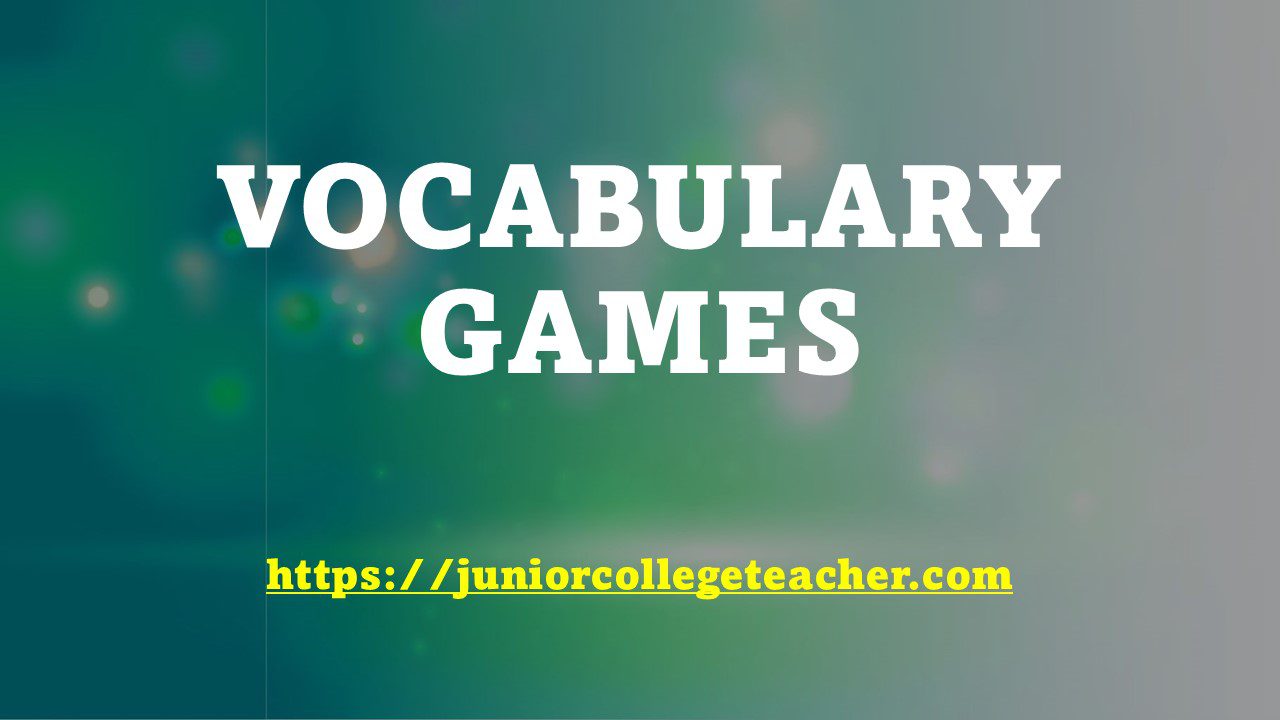 Vocabulary Games